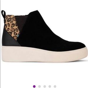 Toms pull-on sneaker booties. Brand new in box. Reg price is $120.00